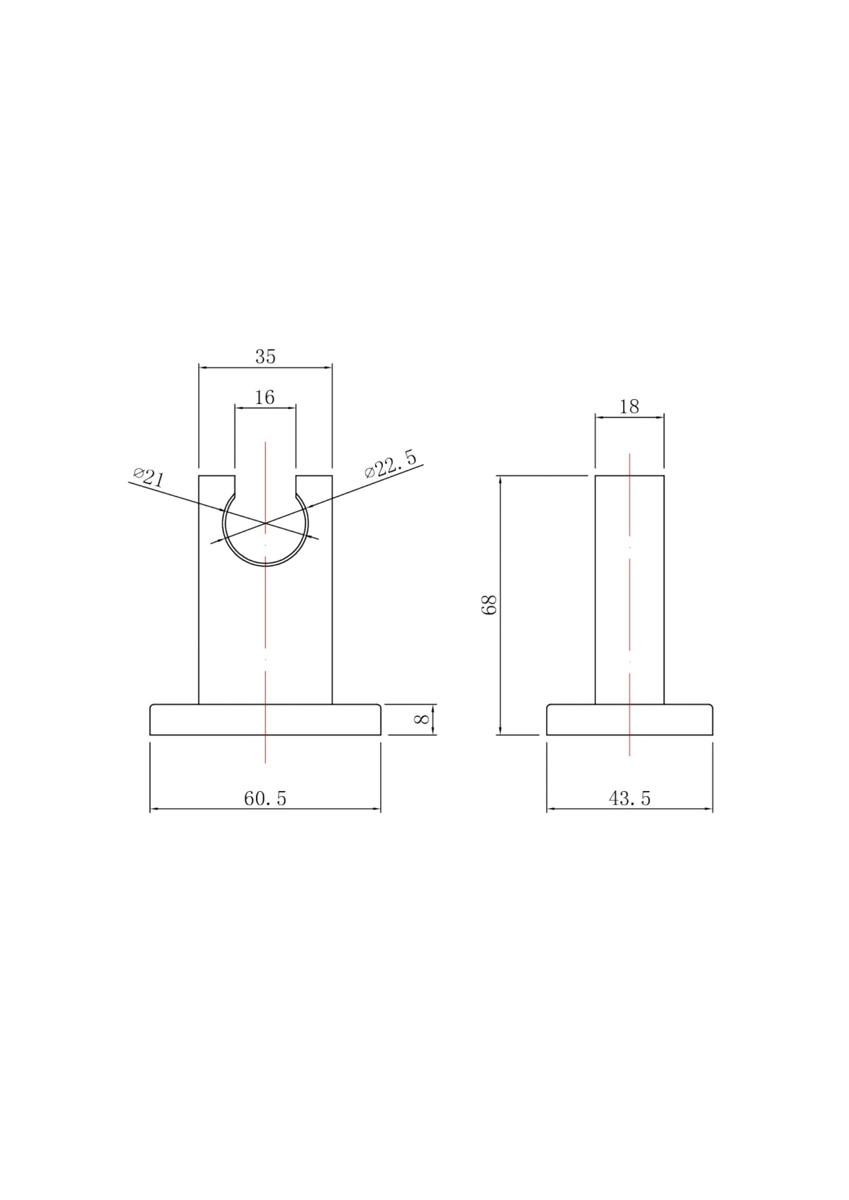 Shower Accessories Wall Bracket