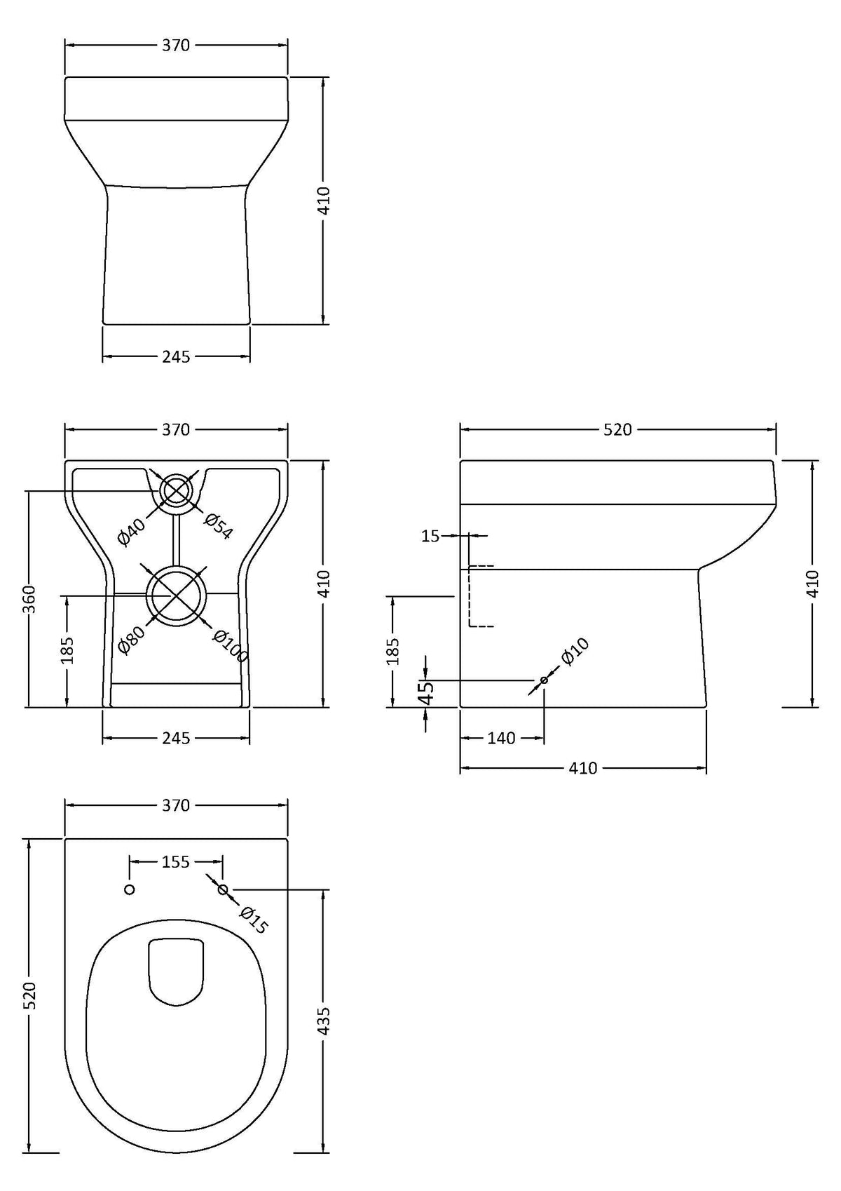 Back to Wall Pan