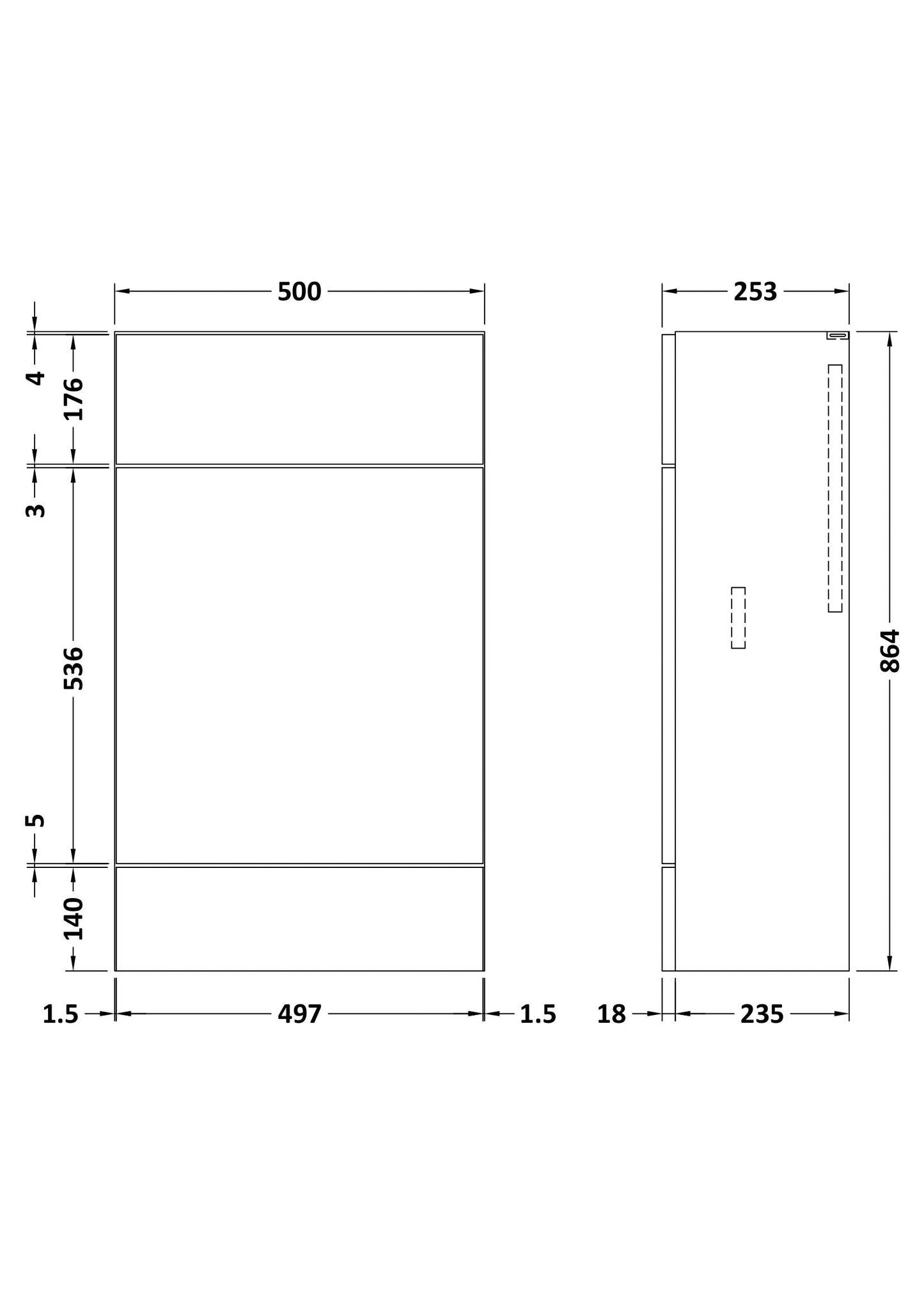 Fusion 500mm W.C. Unit Compact