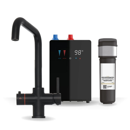Brewmaster Matt Black 4-1 square tap with digital tank