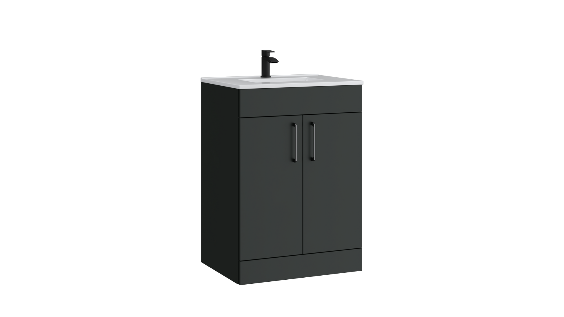 Dove 600mm 2 Door Floor Standing Unit Matt Anthracite