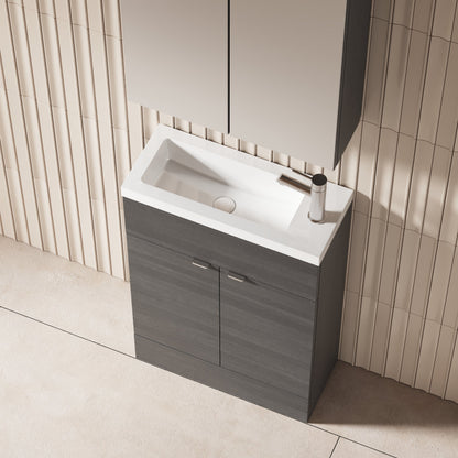 Hudson Reed Fusion 600mm Floor Standing 2 Door Vanity Unit With Basin