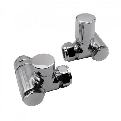 Dual Fuel Corner Valve 15mm (Pair) - Chrome