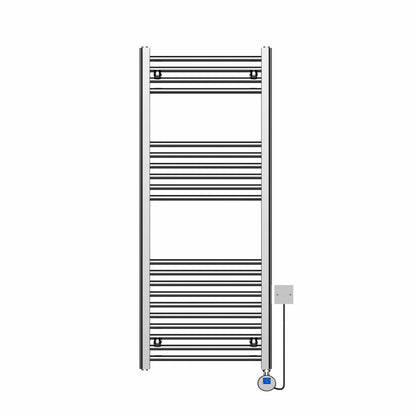 Electric Straight Towel Rail 500 x 1200mm 300W Thermostatic