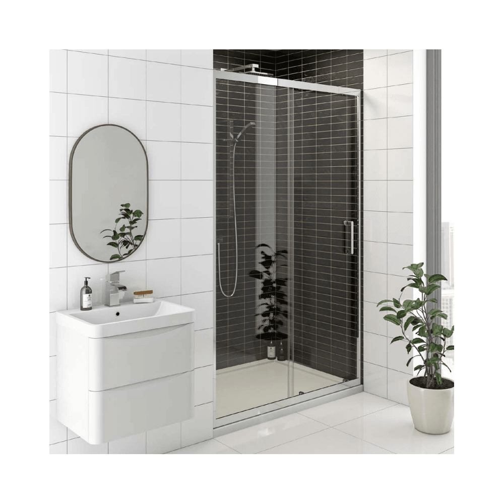 KV8 Sliding Shower Door 1000mm