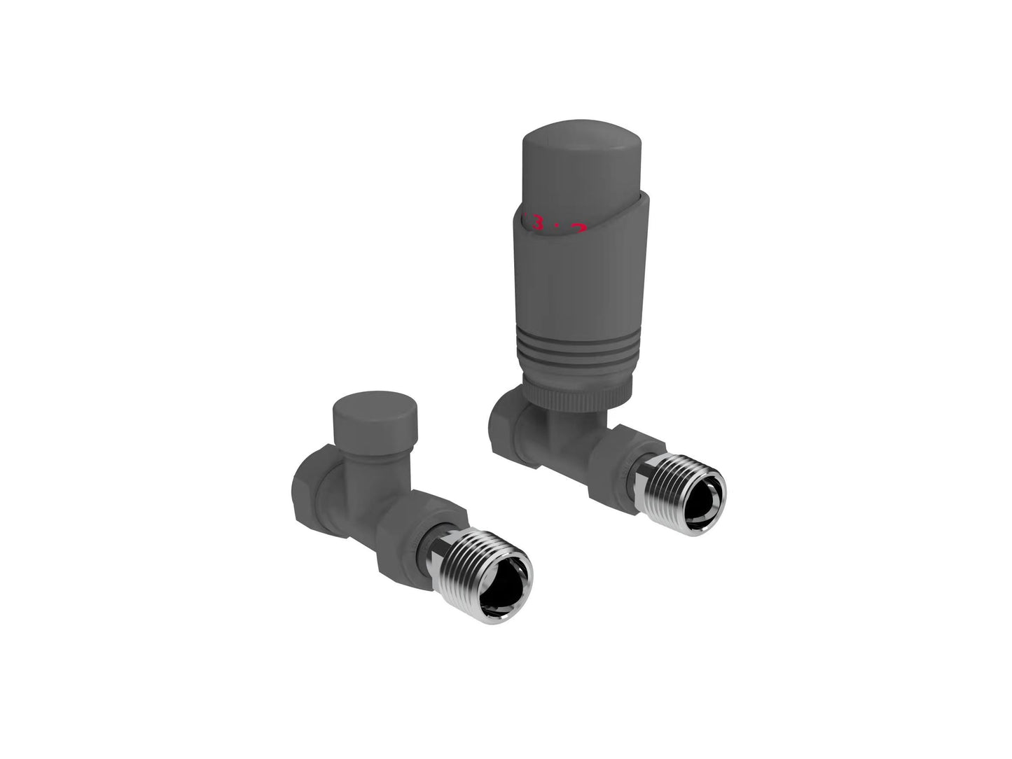 Design Twin Pack TRV - Textured Grey Straight