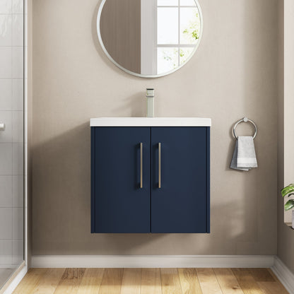 Hudson Reed Juno 600mm Wall Hung 2-Door Vanity Unit with Basin