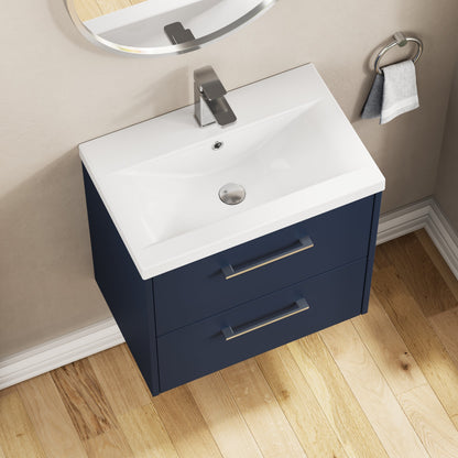 Hudson Reed Juno 600mm Wall Hung 2-Drawer Vanity & Basin