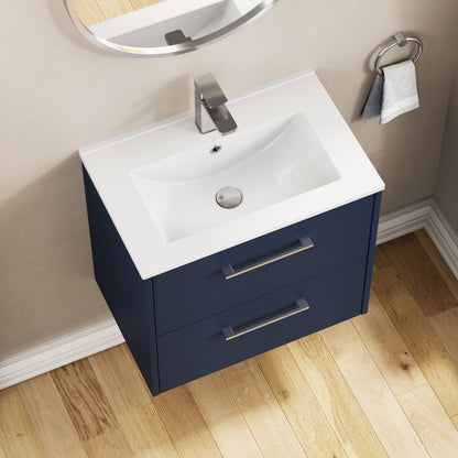 Hudson Reed Juno 600mm Wall Hung 2-Drawer Vanity Unit With Basin