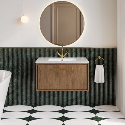 Lille 800mm Single Drawer Vanity with Basin - 1 Tap Hole