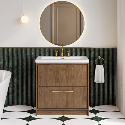 Lille 800mm Floor Standing 2-Drawer Vanity with Basin - 3 Tap Hole