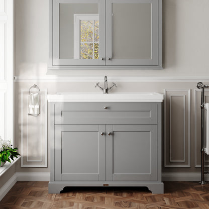 Old London 1000mm 2-Door Unit & Classic Fireclay Basin 1TH