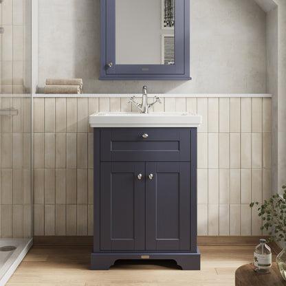 Hudson Reed Old London 600mm Floor Standing 2 Door Vanity Unit & 1 Tap Hole Fireclay Basin