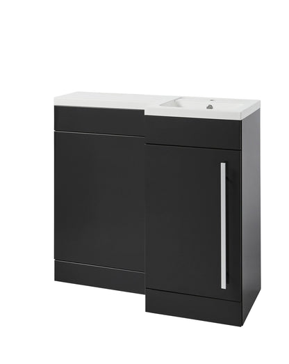 Matrix 900mm WC Unit Storm Grey Gloss