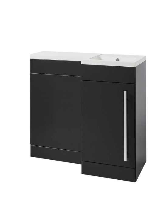 Matrix 900mm WC Unit Storm Grey Gloss
