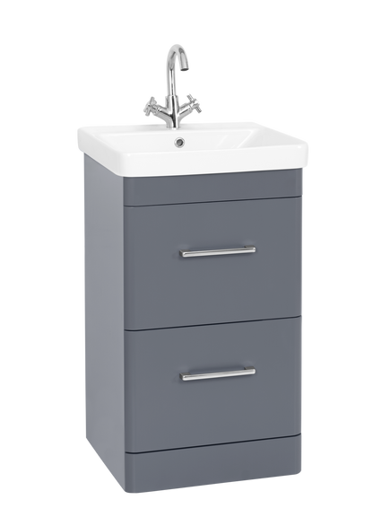 Options 24 500mm 2 Drawer Unit Cool Grey