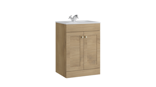 Sanctuary 500mm 2 Door Floor Standing Unit Torro Oak