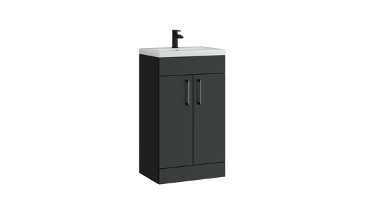 Dove 500mm 2 Door Floor Standing Unit Matt Anthracite