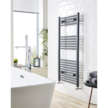 22mm Straight Towel Rail 500mm x 1600mm - Textured Grey