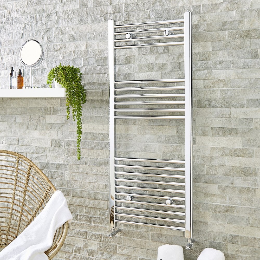 Straight Towel Rail 400mm x 1200mm Chrome