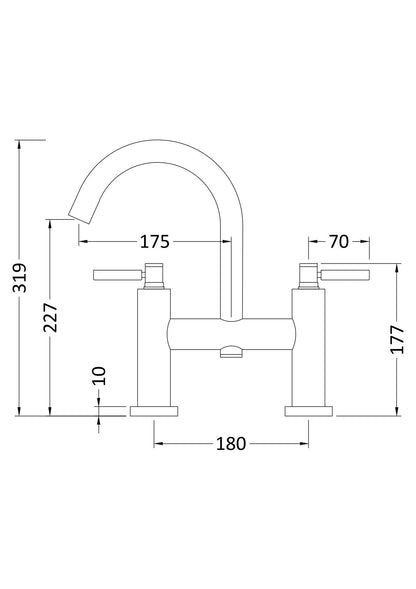 Tec Lever Bath Filler