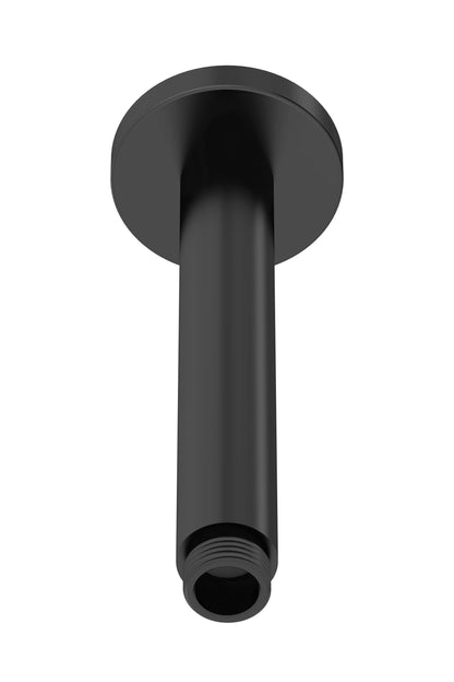 Fixed Shower Heads Wall-Mounted Arm Matt Black