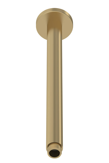 Fixed Shower Heads Ceiling-Mounted Arm Brushed Brass
