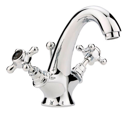 Black Topaz With Crosshead Handle Mono Basin Mixer
