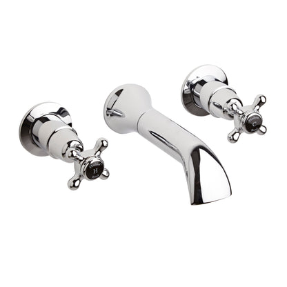 Black Topaz With Crosshead Handle Bath Spout
