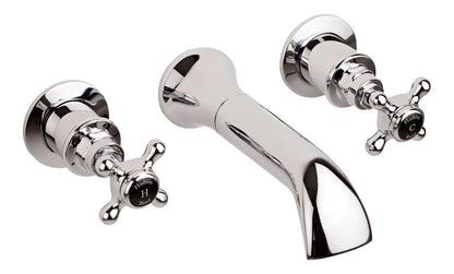 Black Topaz With Crosshead Handle Bath Spout