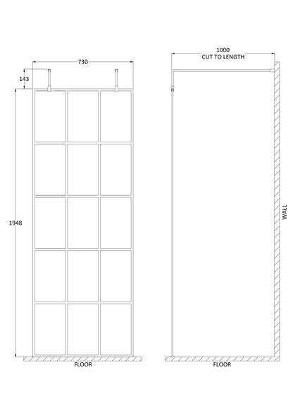 760mm Frame Screen with Arms and Feet