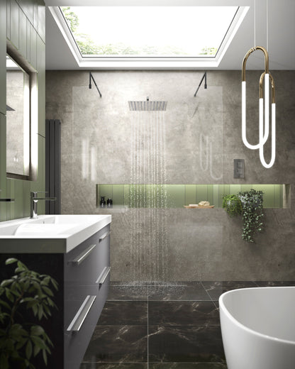 1200mm Wetroom Screen with Arms and Feet