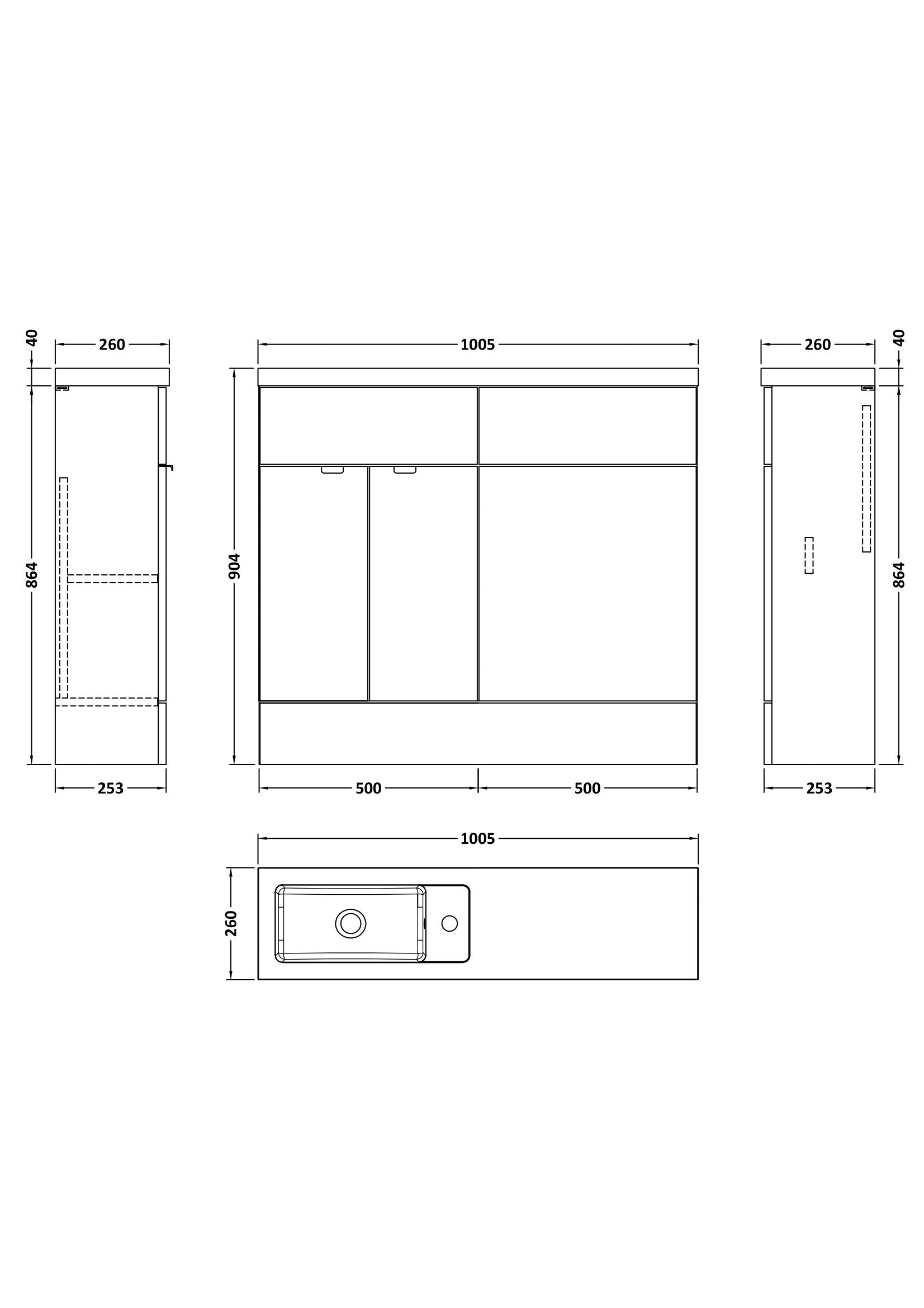Hudson Reed Fusion 1000mm Anthracite Woodgrain Floor Standing Vanity Unit & Toilet Combination With Handles