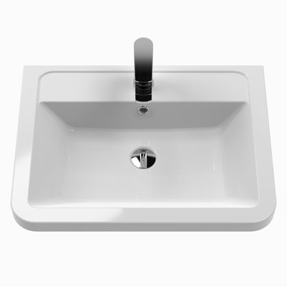 Hudson Reed Solar 800mm Wall Hung 2 Drawer Vanity Unit With Ceramic Basin