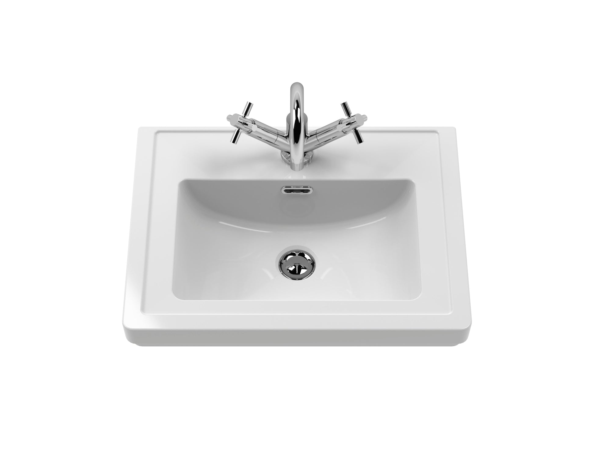 Hudson Reed Bexley 500mm Floor Standing 1 Drawer Vanity Unit with 1 Tap Hole Basin