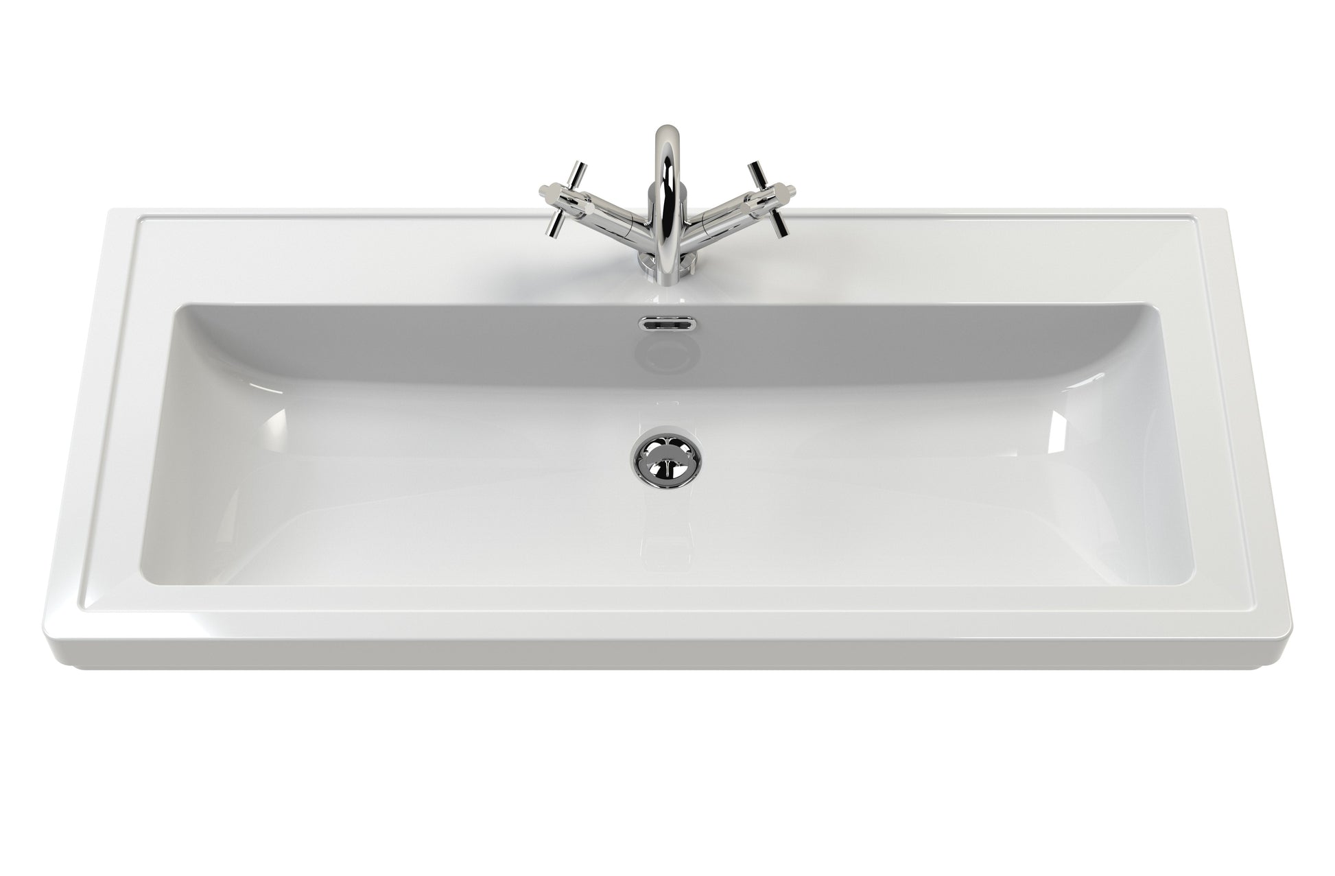 Old London 1000mm 2-Door Unit & Classic Fireclay Basin 1TH