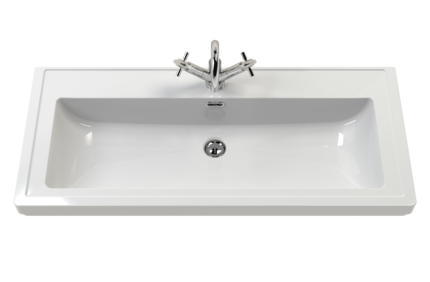 Lille 600mm Wall Hung 2-Drawer Vanity with Basin - 1 Tap Hole