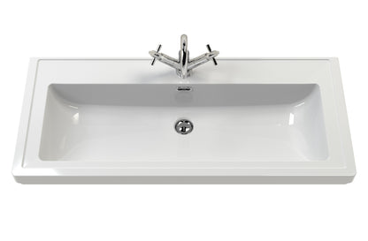 Lille 600mm Wall Hung 2-Drawer Vanity with Basin - 1 Tap Hole
