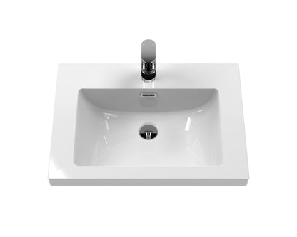 Hudson Reed Old London Traditional 600mm Storm Grey 2-Door Floor Standing Vanity Unit With Fireclay Basin