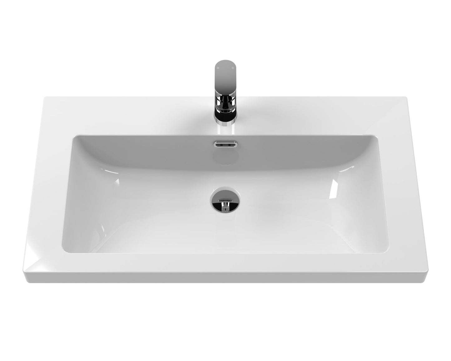 Old London 800mm 2-Door Unit & Contemporary Fireclay Basin 1TH