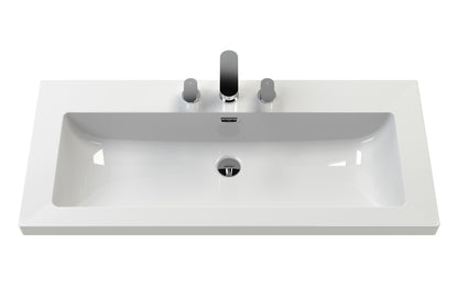 Lille 800mm Wall Hung 2-Drawer Vanity with Basin - 3 Tap Hole