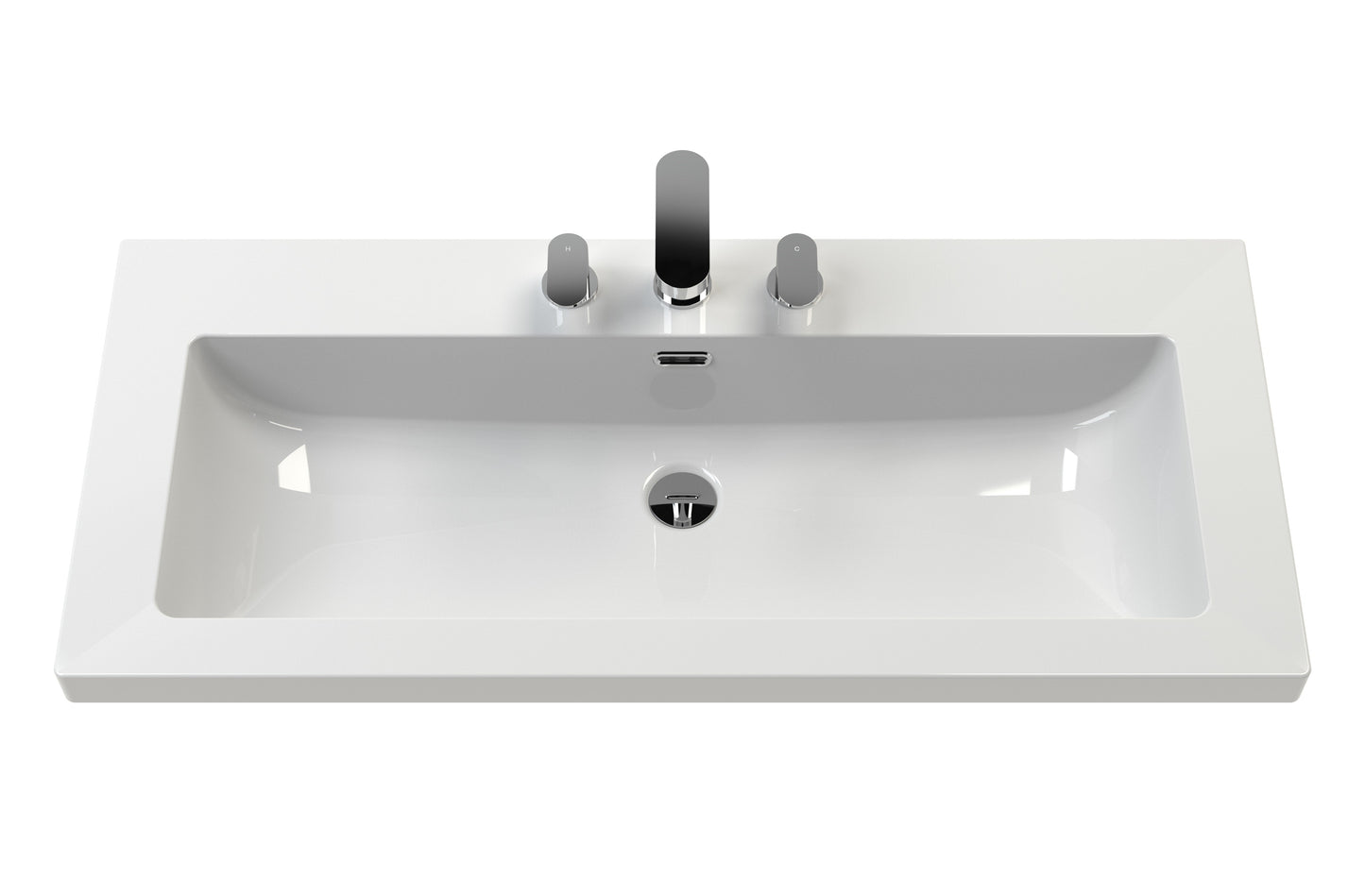 Hudson Reed Old London 1000mm Traditional Storm Grey 2-Door Floor Standing Vanity Unit with Fireclay Basin