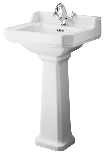 Richmond 500mm Basin & Pedestal 1 Tap Hole
