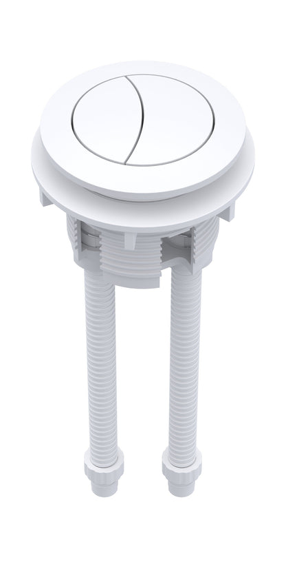 Matt White Cistern Push Button