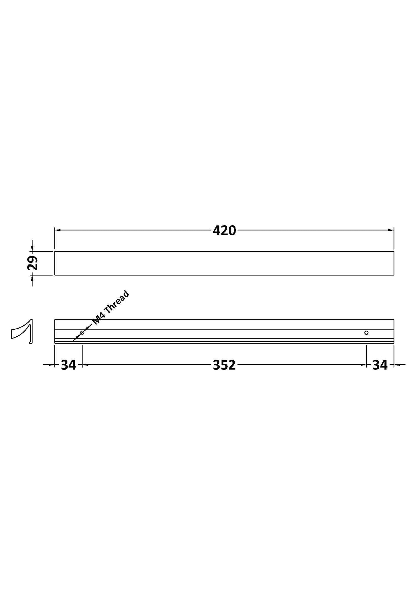 Handles Handle 420mm Centres
