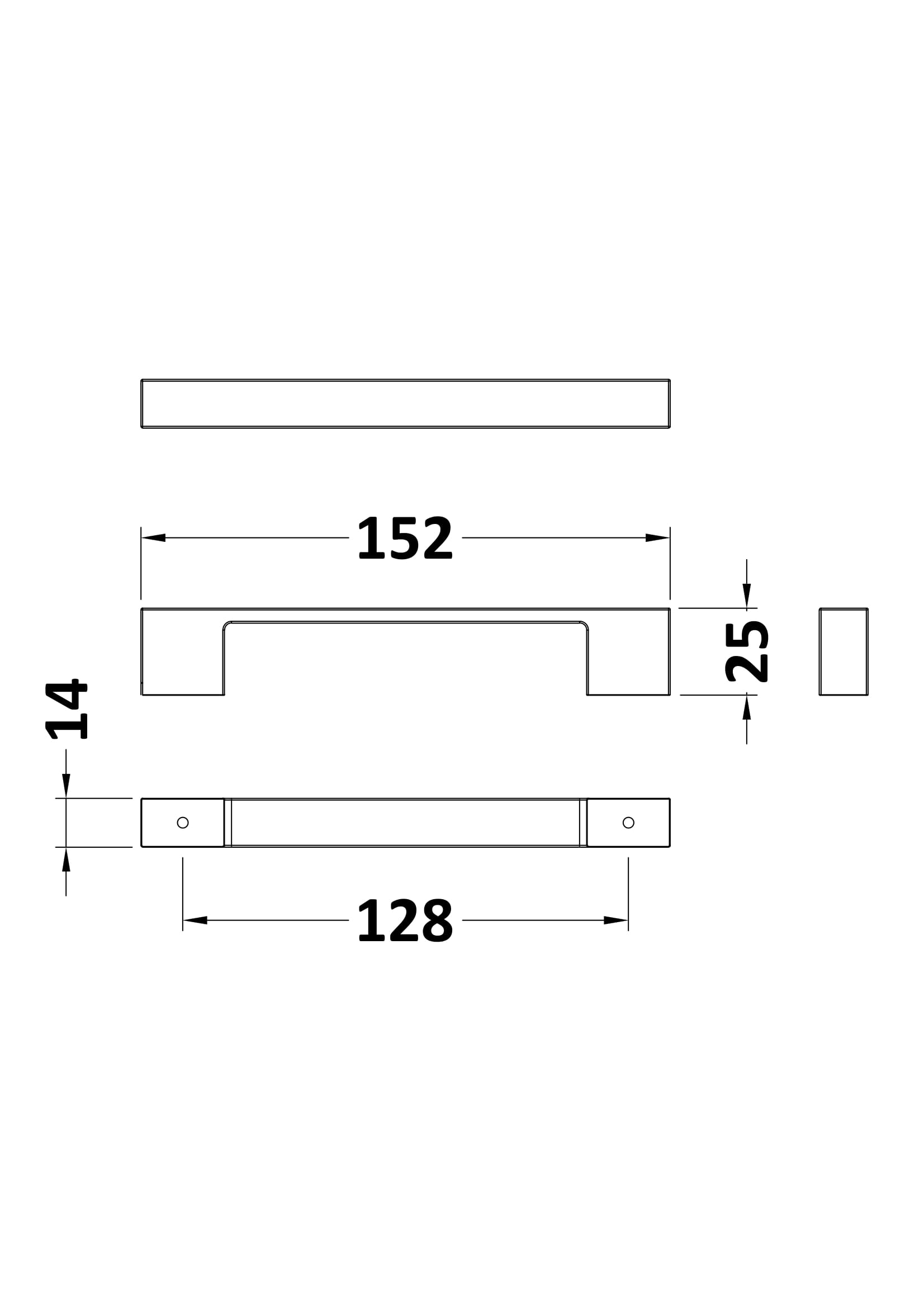 205mm Double G Handle