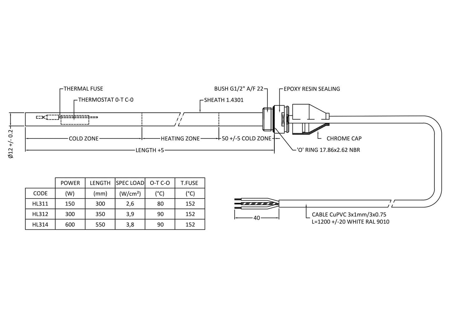 Heating Element (150 Watts)
