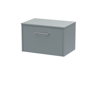 Hudson Reed Juno 600mm Wall Hung Single Drawer Vanity Unit With Worktop