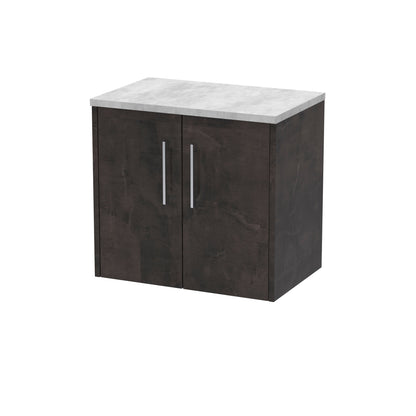 Hudson Reed Juno 600mm 2 Door Wall Hung Vanity Unit With Laminate Worktop