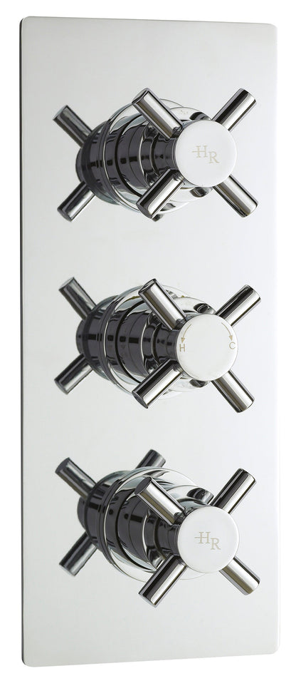 Tec Crosshead Triple Thermostatic Shower Valve